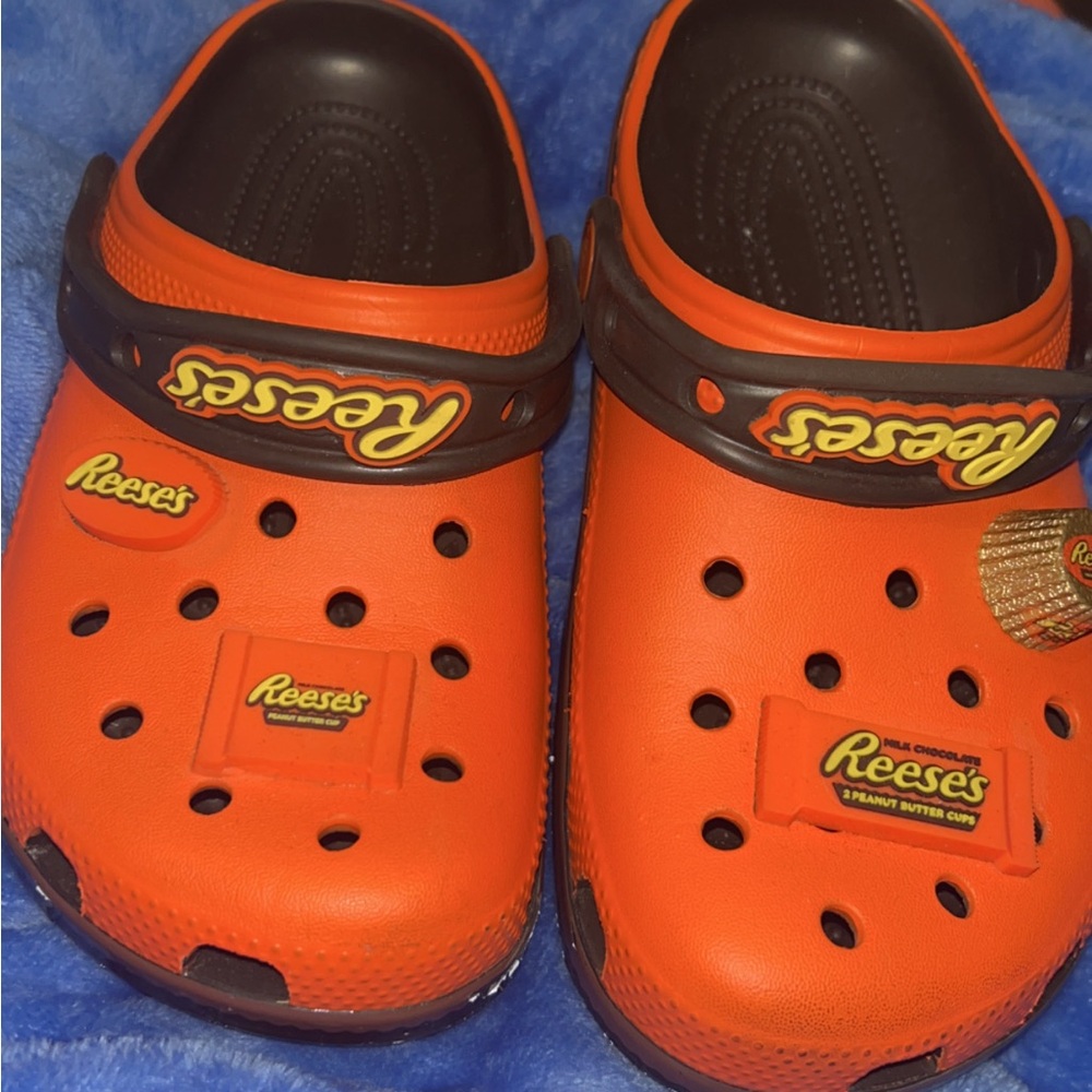 CROCS Kids Slippers - Orange and Brown